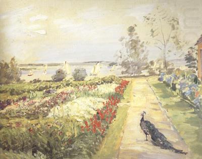 Flower Garden in Neu-Cladow (nn02), Max Slevogt